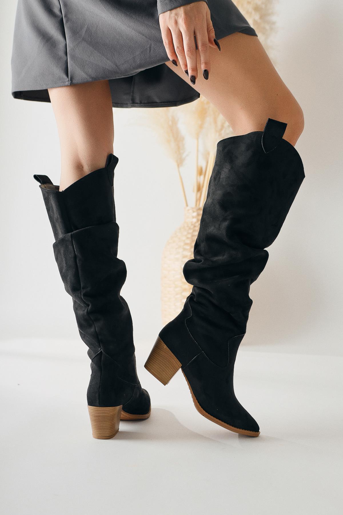 Ashlyn black nubuck sale