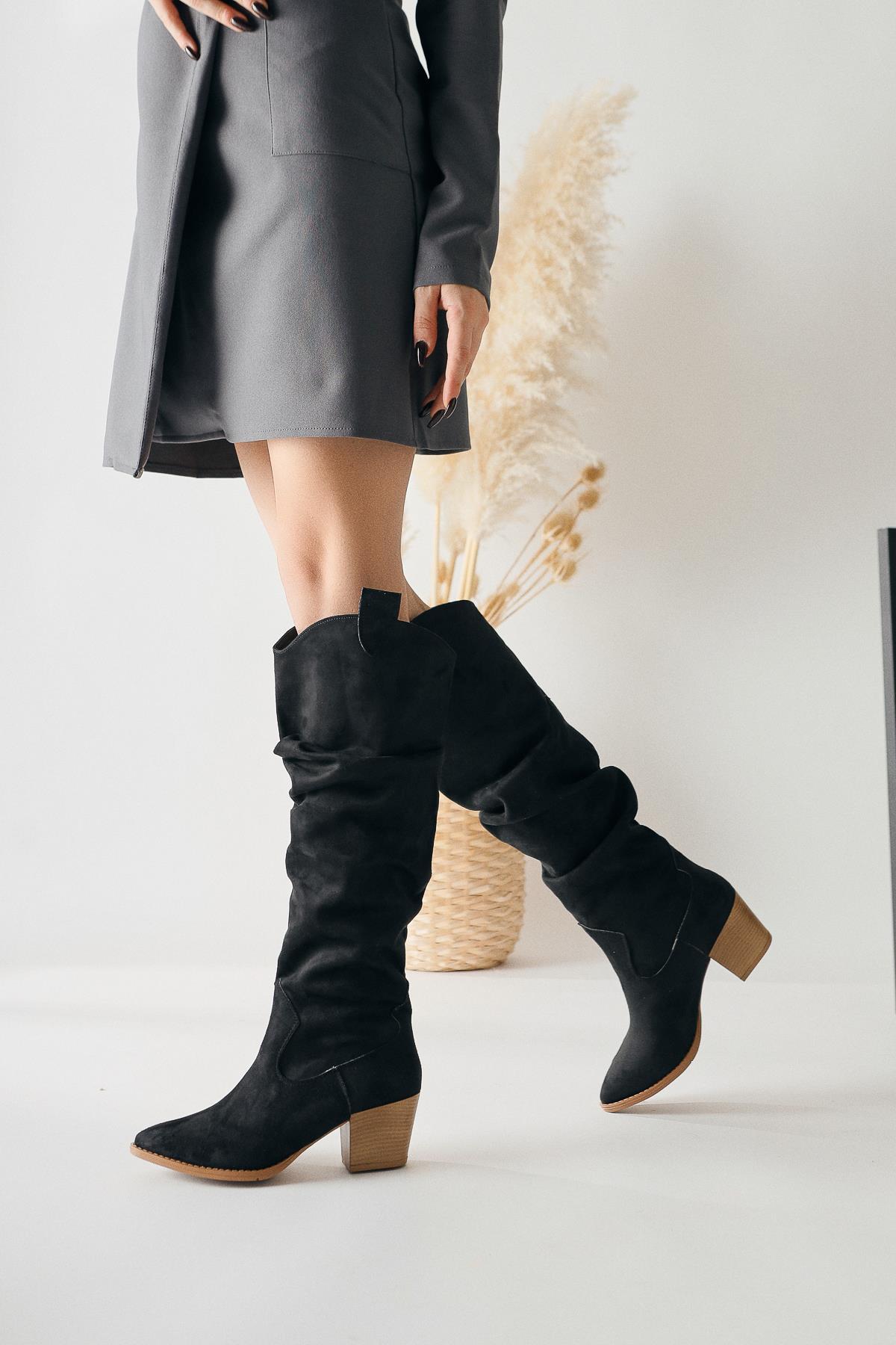 Ashlyn black nubuck sale
