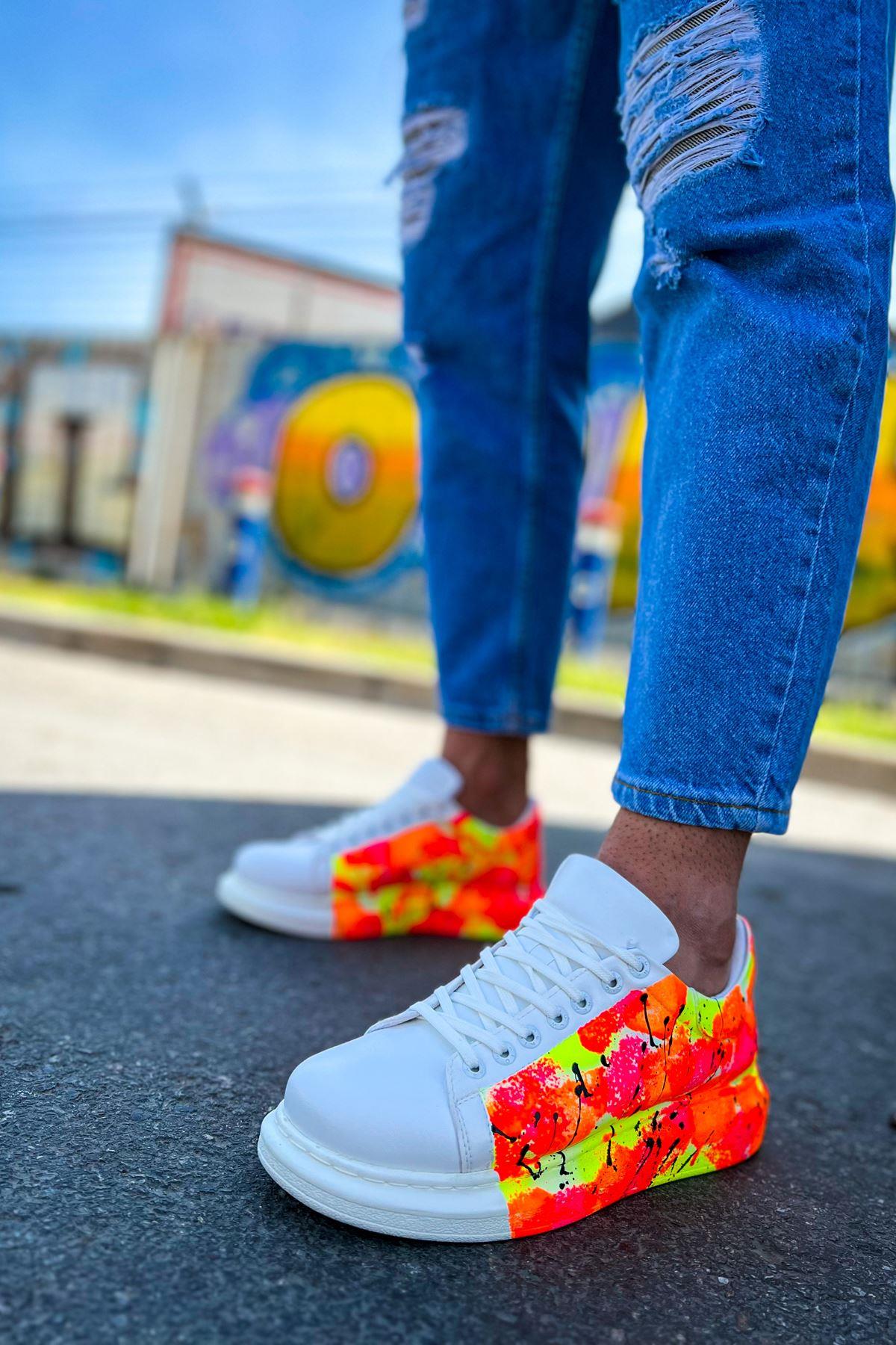 CH254 CBT Pittura 535 Neon Orange Black Men's Shoes