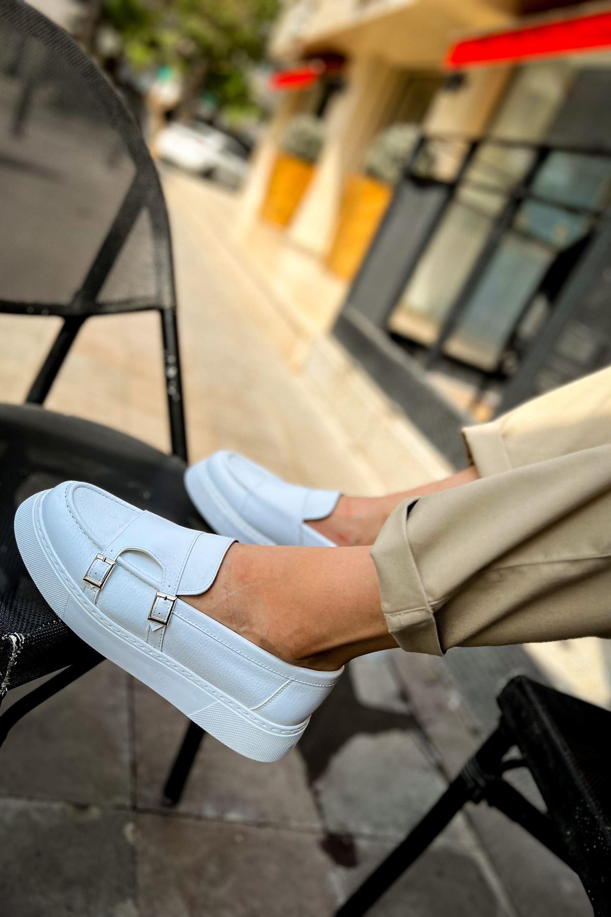 CH417 CBT White Mancini Men's Shoes