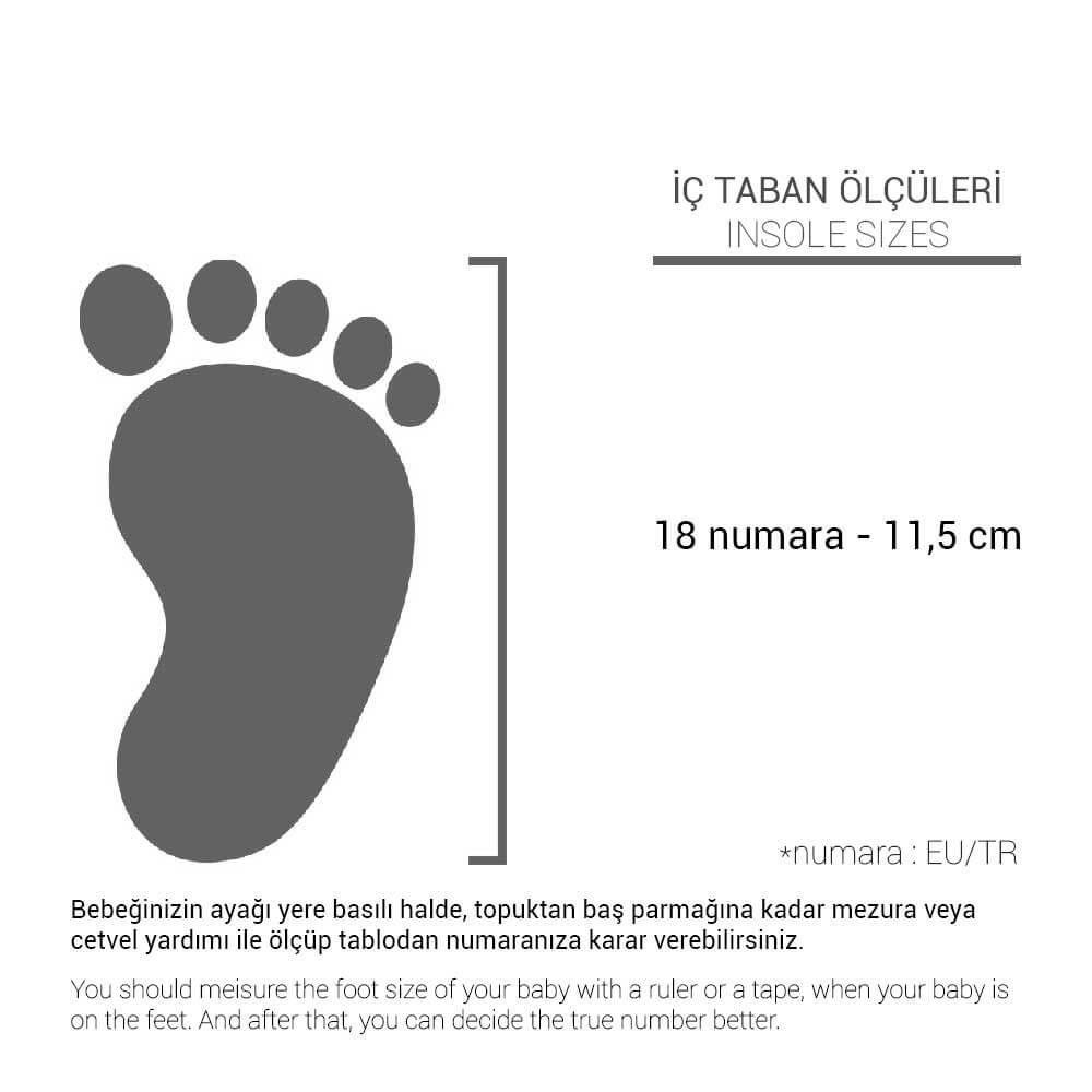Silzz Hakiki Deri İlk Adım Ev Patik Bebek Ayakkabı 0-6 Ay - P101-PT