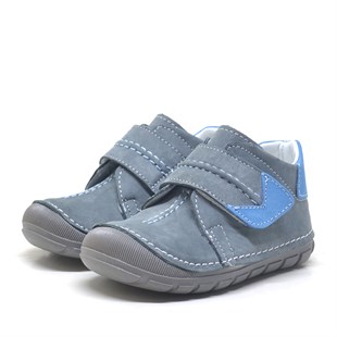 Şeker BebeŞeker BebeHakiki Deri Gri Ortopedik Cırtlı Mevsimlik Erkek Bebek AyakkabıErkek Bebek AyakkabıA450-GM