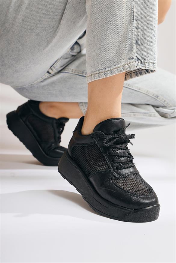Kany Siyah Fileli Sneakers Spor Ayakkabı