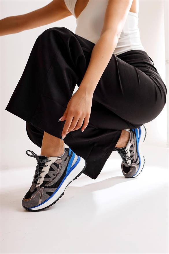 Maika Siyah Sneakers Spor Ayakkabı