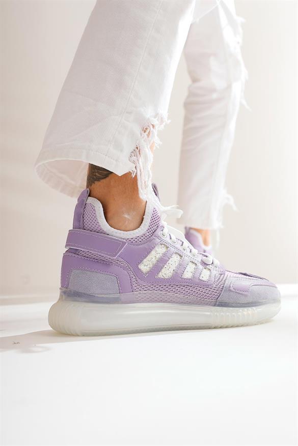 Nerissa Lila Taş Detaylı Sneakers Spor Ayakkabı