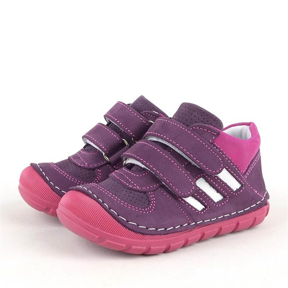 Rakerplus Hakiki Deri Mor İlk Adım Kız Bebek Ayakkabısı