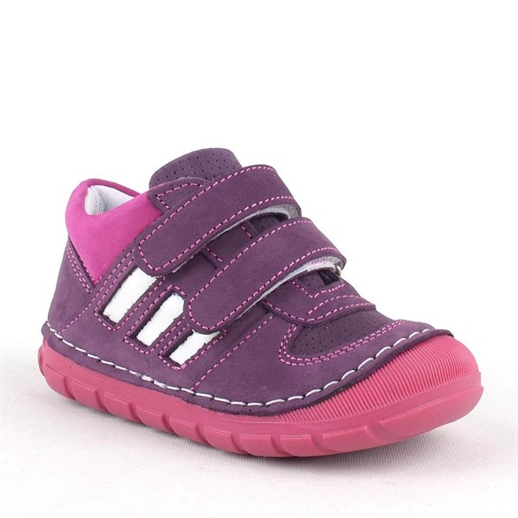 Rakerplus Hakiki Deri Mor İlk Adım Kız Bebek Ayakkabısı