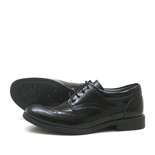 Siyah Rugan Klasik Erkek Çocuk Ayakkabısı