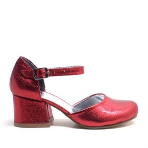 Kırmızı Kız Çocuk Abiye Ayakkabı