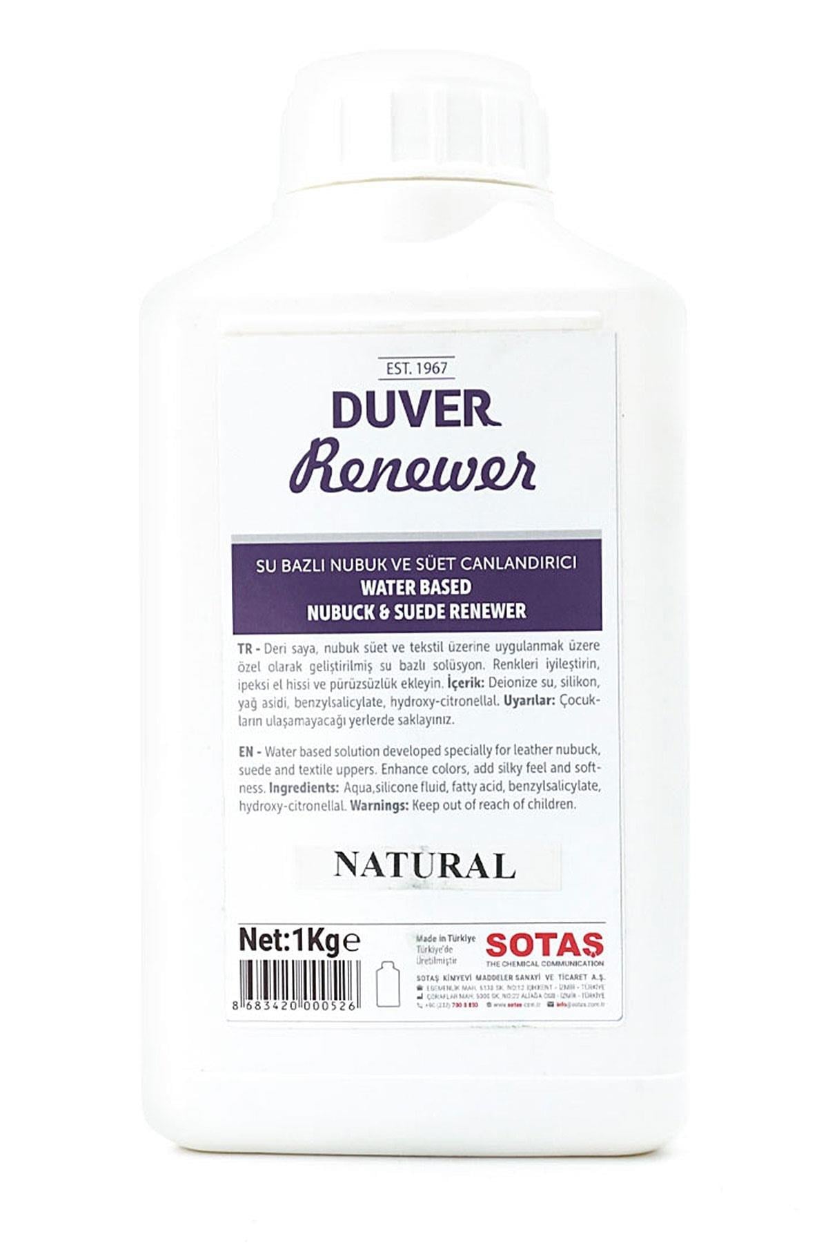 Duver Renewer 1 Kg Su Bazlı Nubuk ve Süet Renk Canlandırıcı