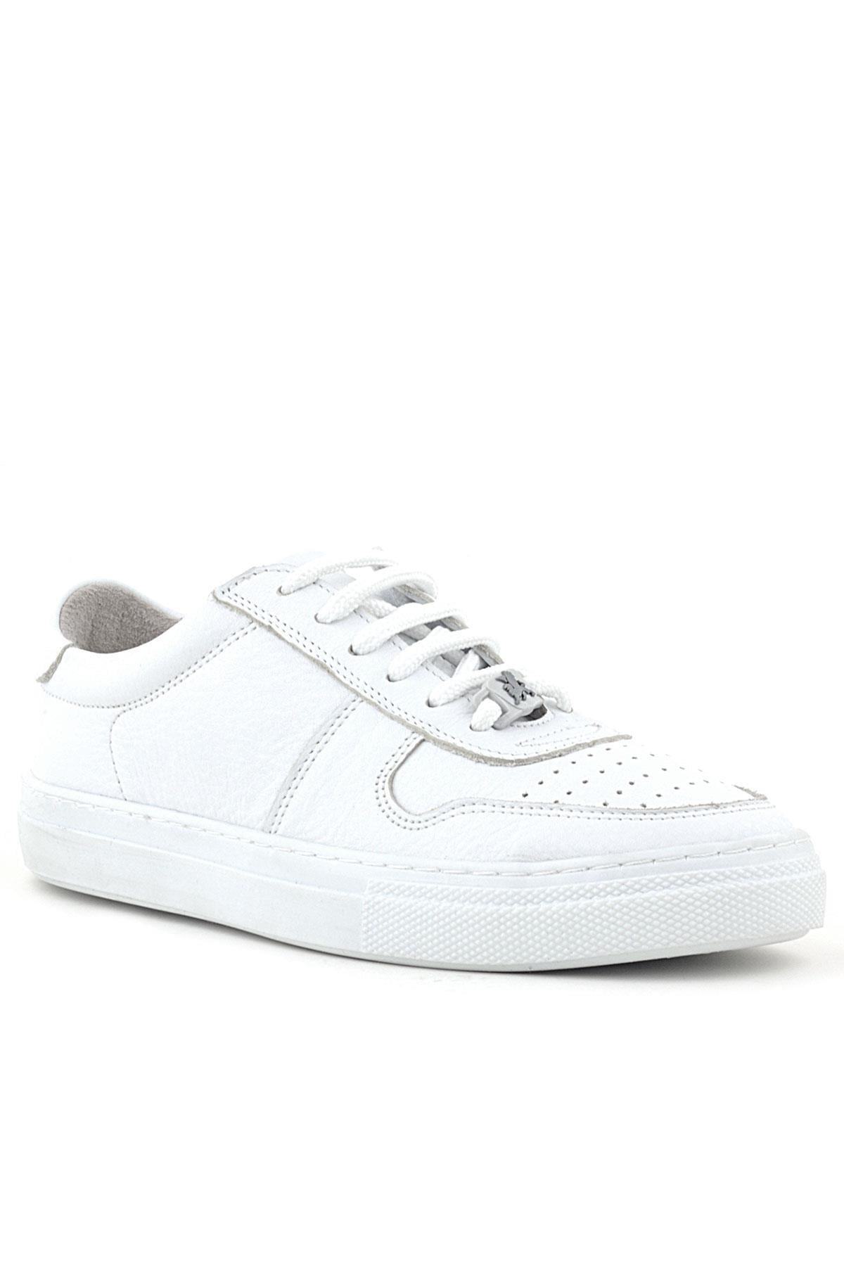 Rakerplus Hakiki Deri Beyaz Kız Çocuk Günlük Sneaker Ayakkabı