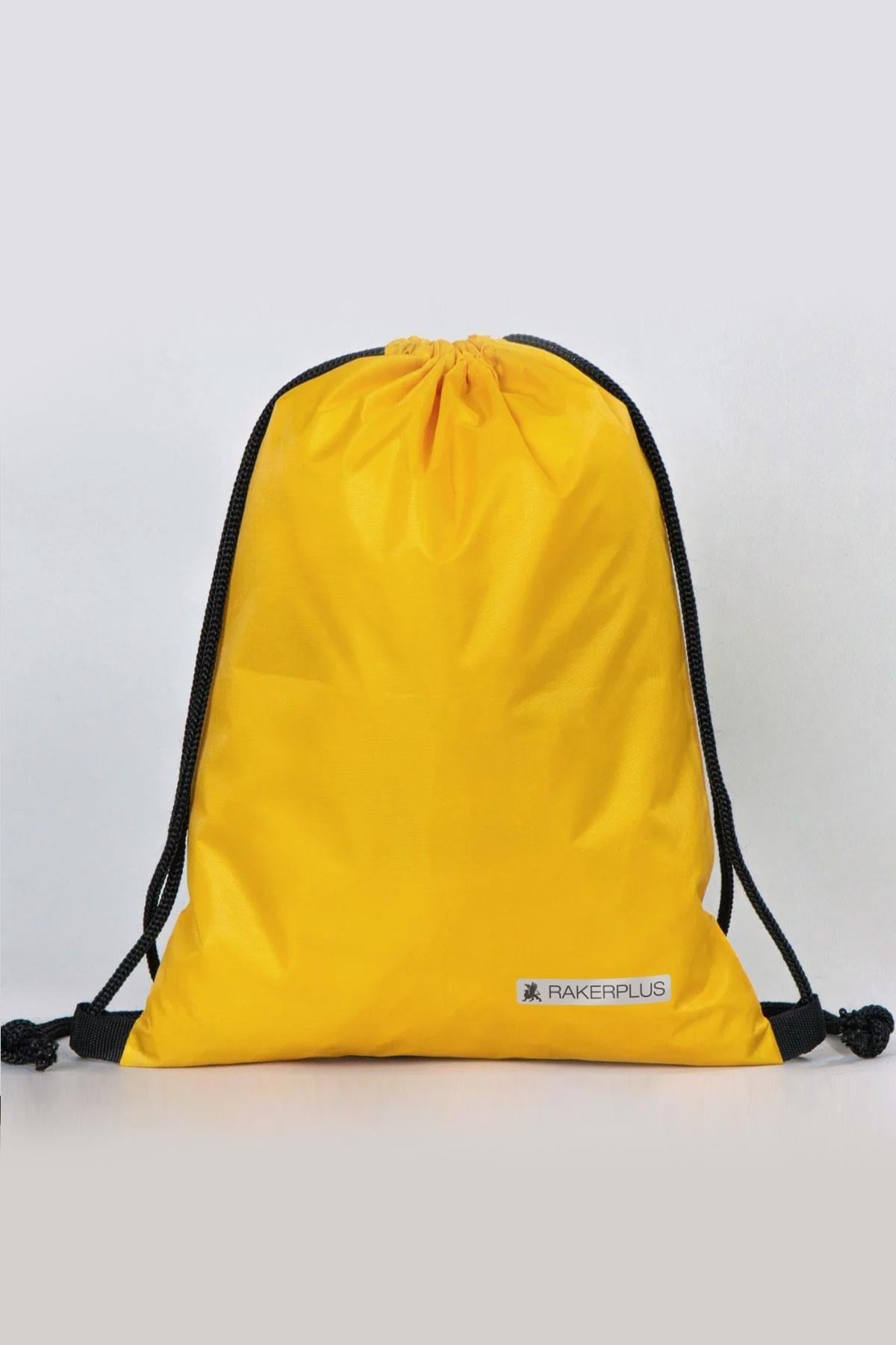 Rakerplus Sarı 32x45 cm Su Geçirmez Büzgülü Krampon ve Spor Çantası