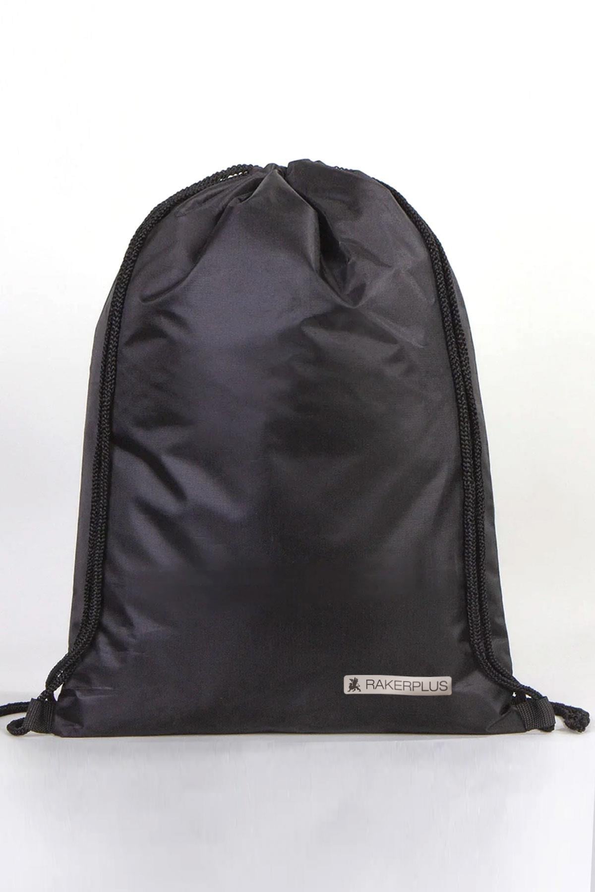 Rakerplus Siyah 32x45 cm Su Geçirmez Büzgülü Krampon ve Spor Çantası