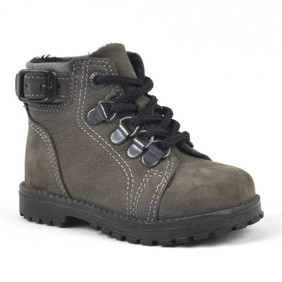 Rakerplus Griffon Hakiki Deri Fermuarlı Kışlık Unisex Çocuk Bot