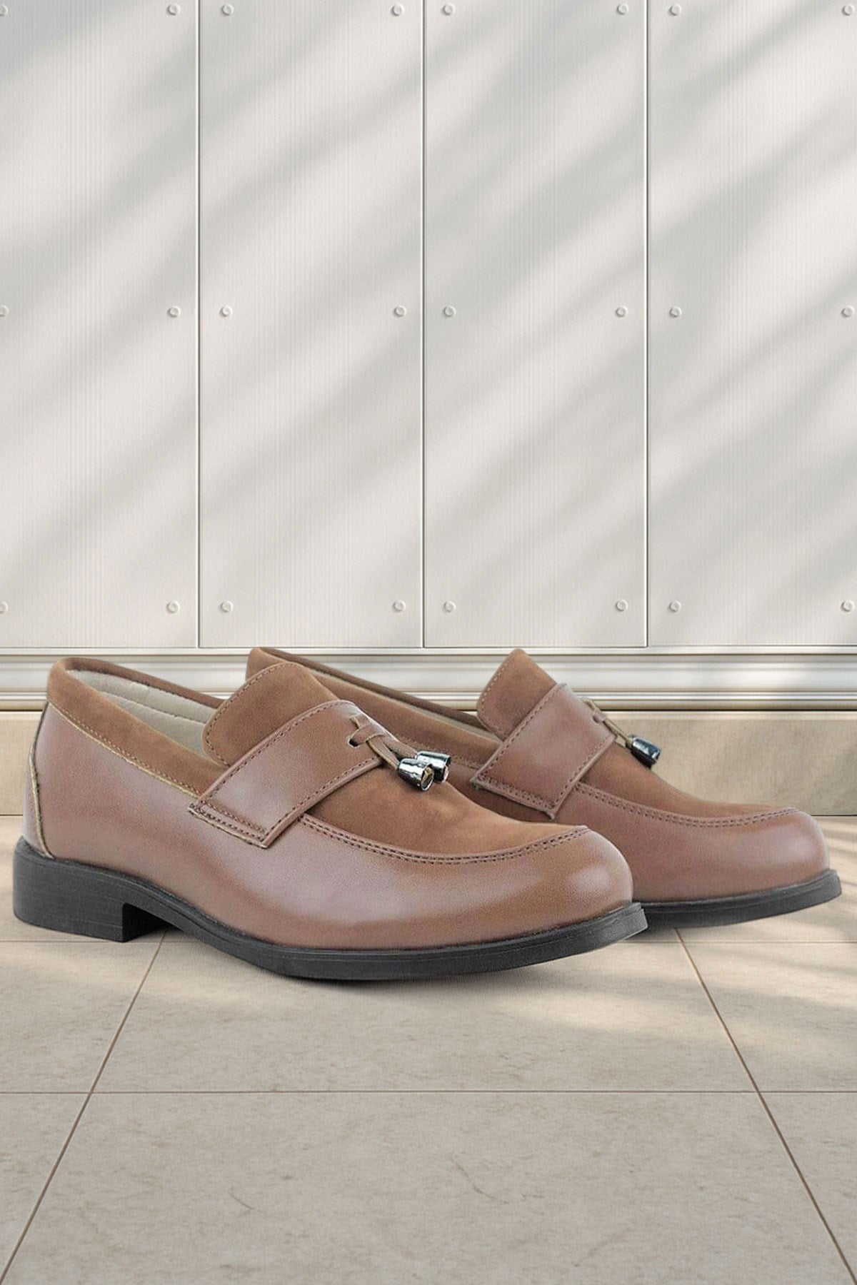 Rakerplus Taba Klasik Loafer Erkek Çocuk Ayakkabı
