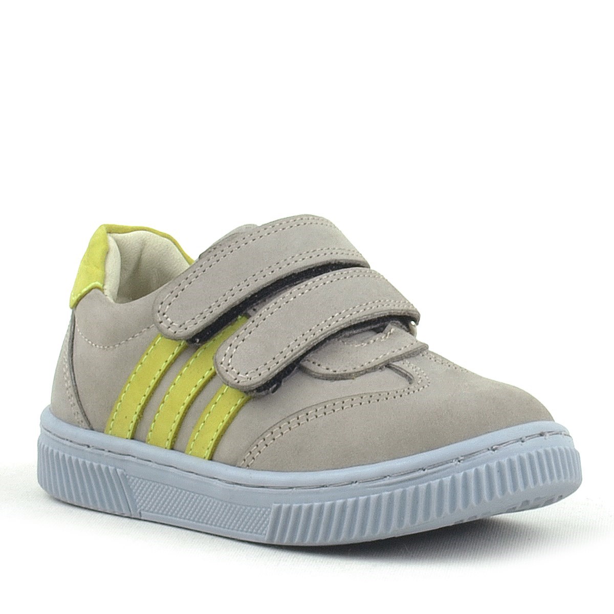 Rakerplus Paw Hakiki Deri Mavi Cırtlı Bebek Spor Ayakkabı Sneaker