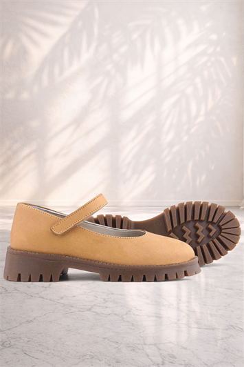 Doğal Gerçek Deri Vizon Kız Çocuk Babet Ayakkabı