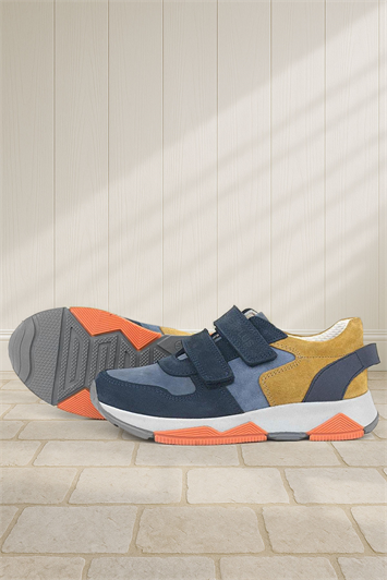 Rakerplus Hakiki Deri Lacivert Taba Çocuk Sneakers Spor Ayakkabı