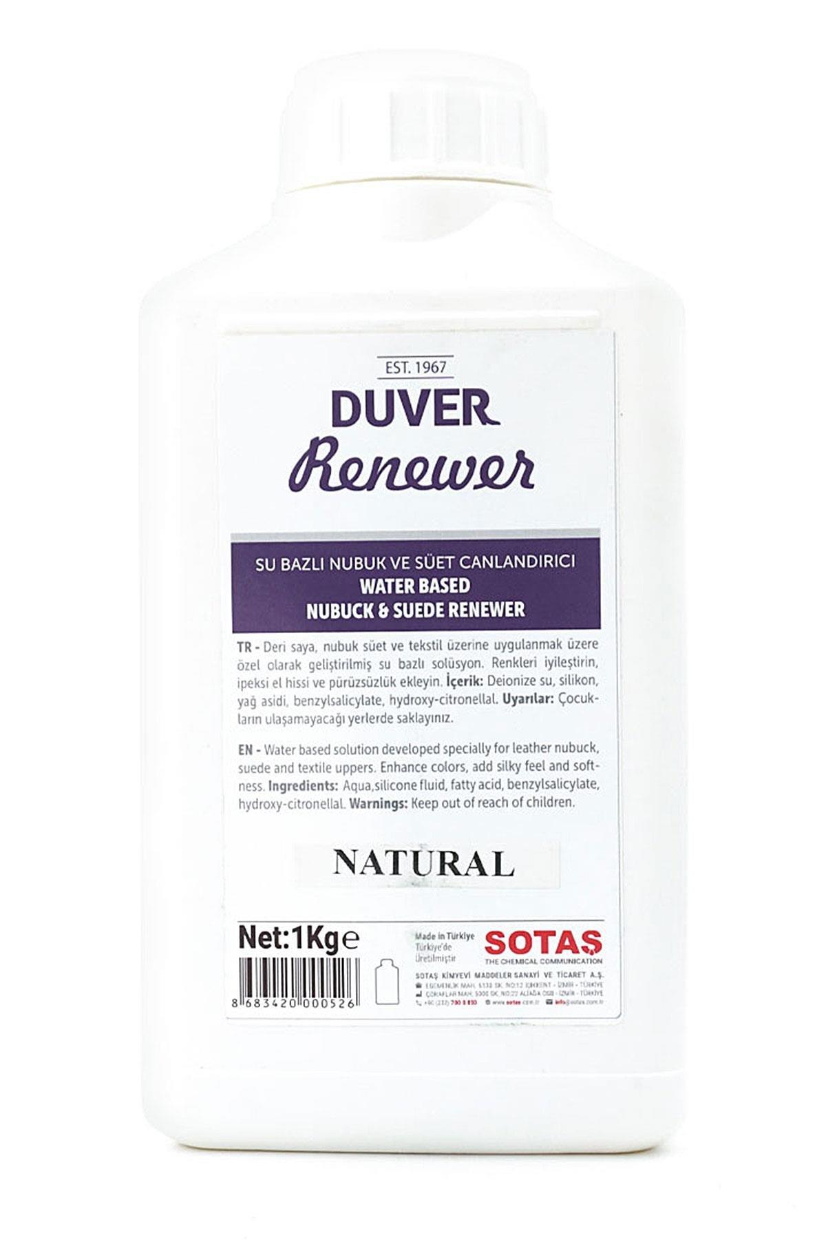 Duver Renewer 1 Kg Su Bazlı Nubuk ve Süet Renk Canlandırıcı