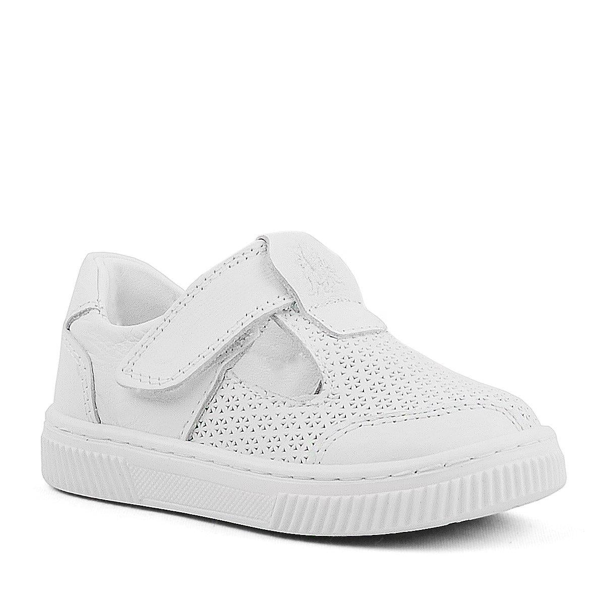RAKERPLUS BHEEM HAKİKİ DERİ BEYAZ CIRTLI BEBEK SNEAKER SANDALET