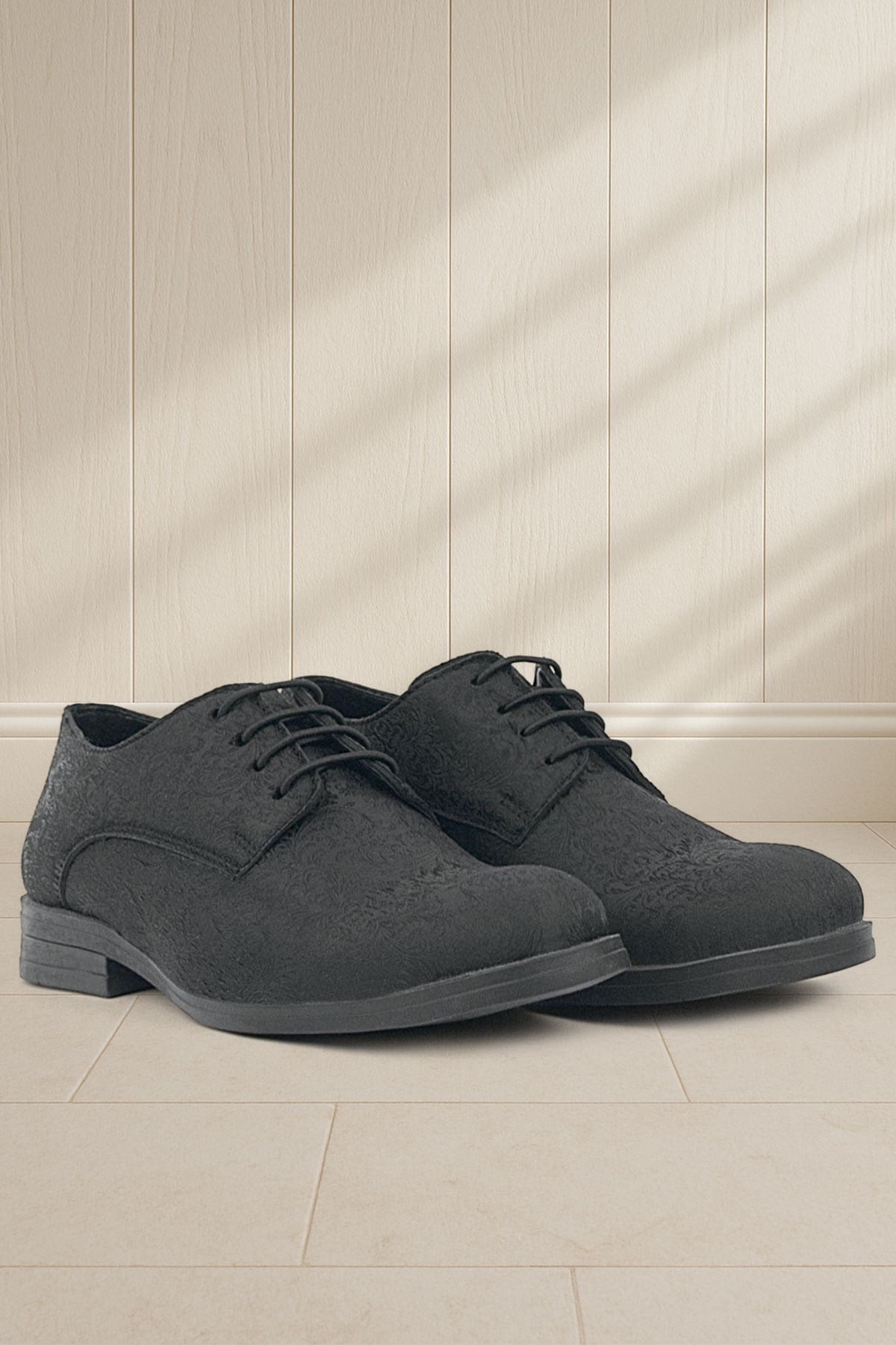 Rakerplus Siyah Bağcıklı Takım Elbise Klasik Çocuk Ayakkabı