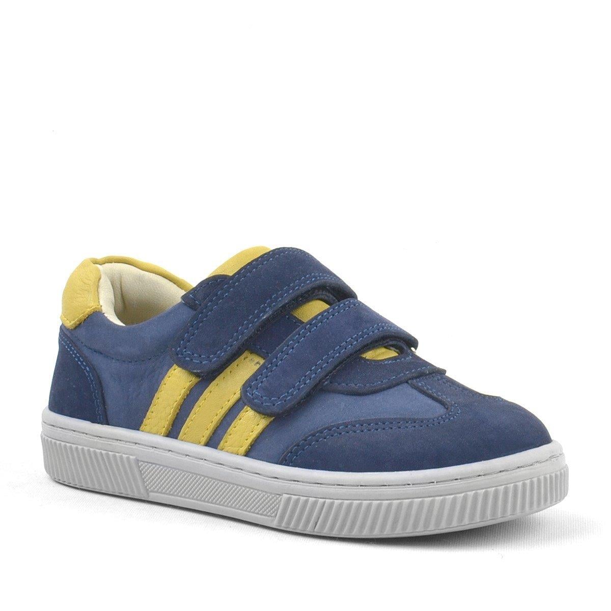 Rakerplus Paw Hakiki Deri Lacivert Cırtlı Çocuk Spor Ayakkabı Sneaker