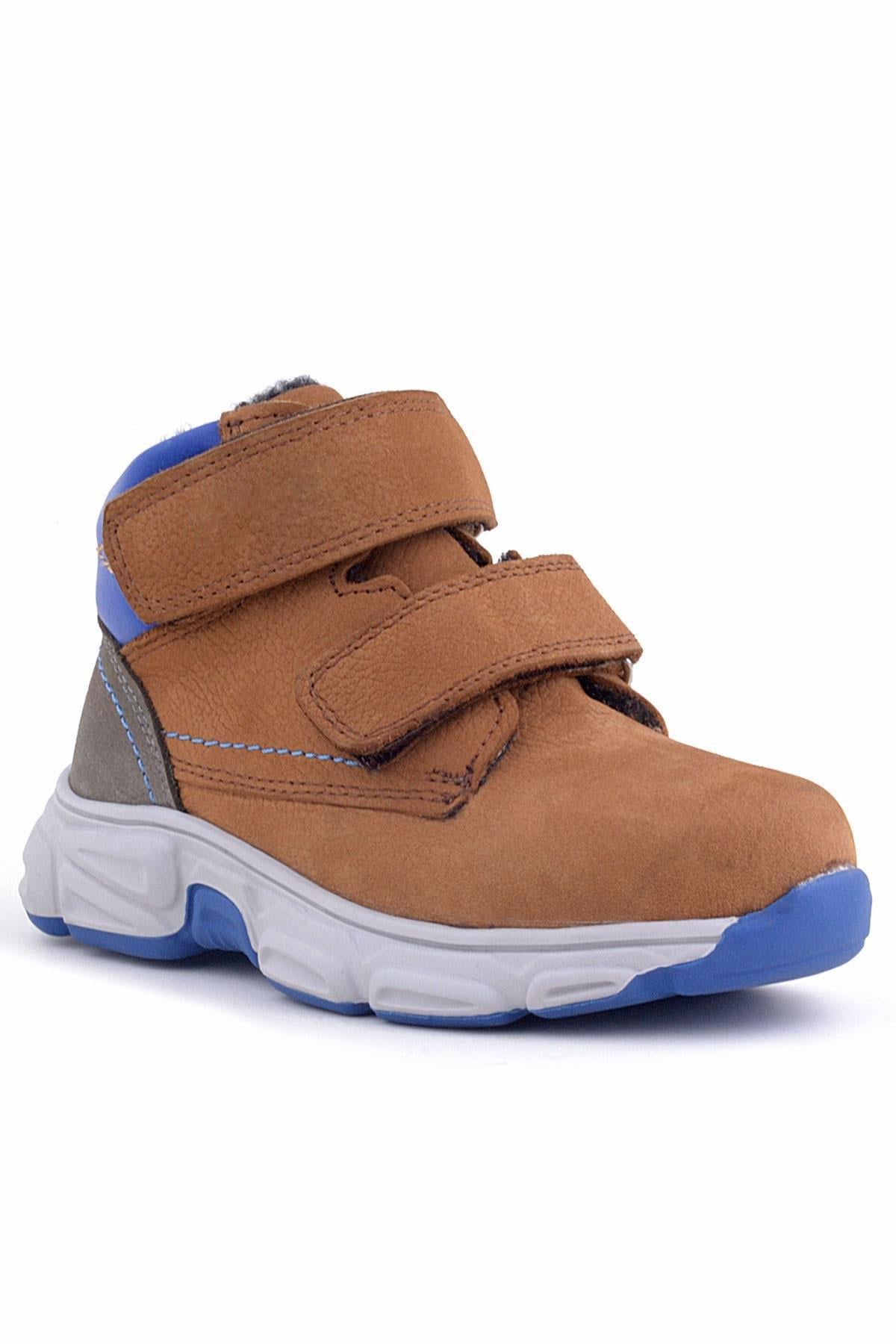 Rakerplus Pixel Hakiki Deri Taba Cırtlı Çocuk Spor Bot Ayakkabı