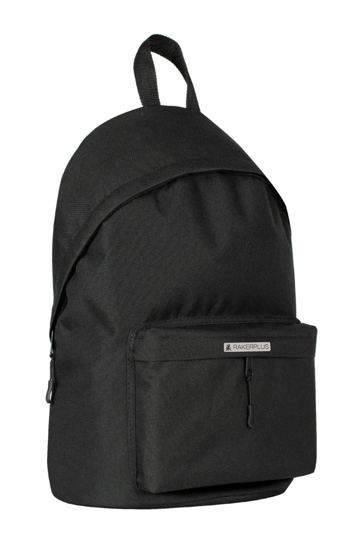 Rakerplus Siyah 42x29x14 cm Unisex Klasik Sırt Okul Çantası
