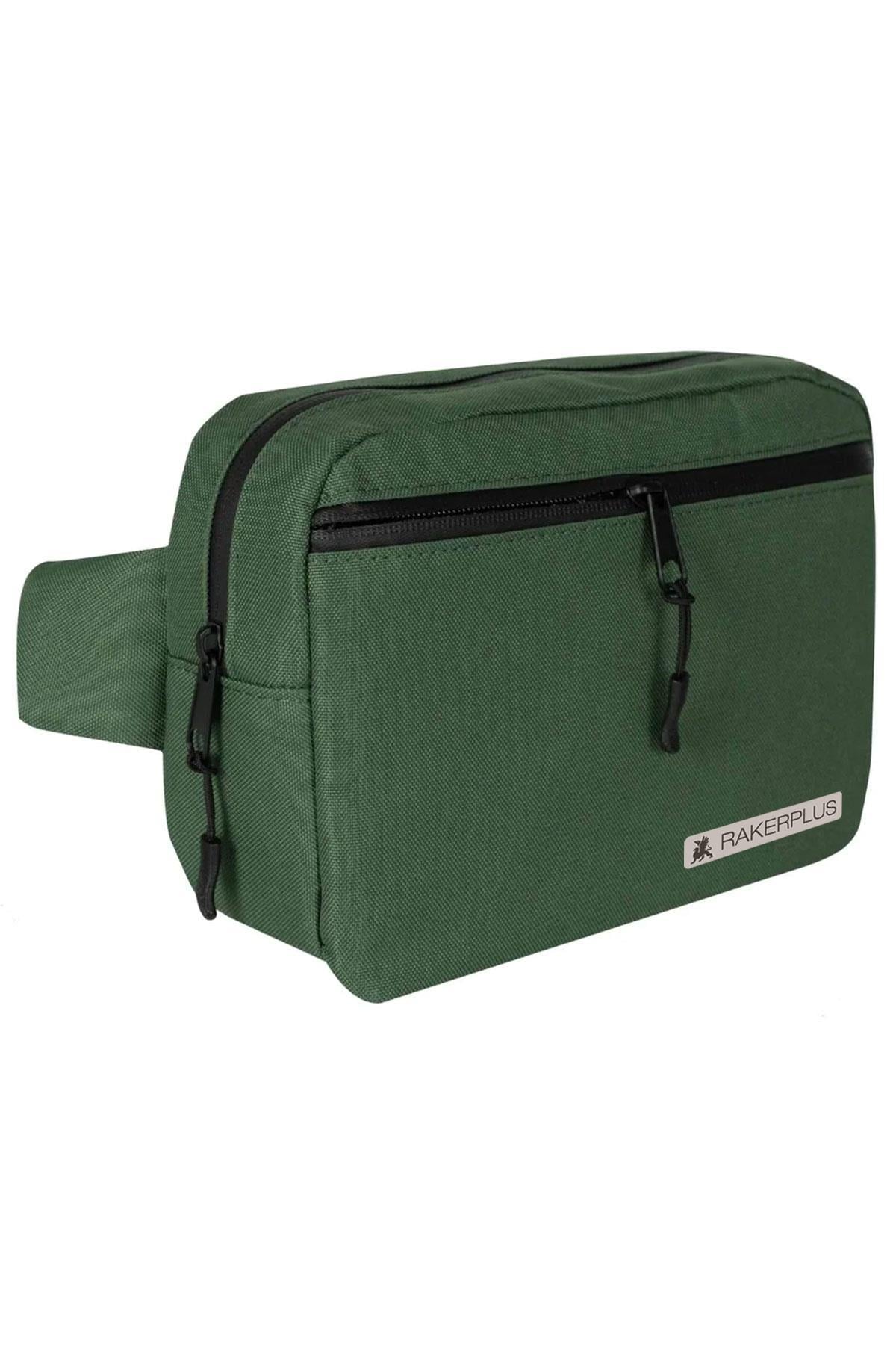 Rakerplus Yeşil Unisex Minimal 21x15x5 cm Bel ve Göğüs Çantası