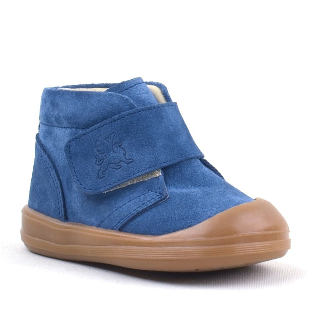 Rakerplus Yoohoo Hakiki Deri Lacivert Cırtlı Unisex Bebek Bot
