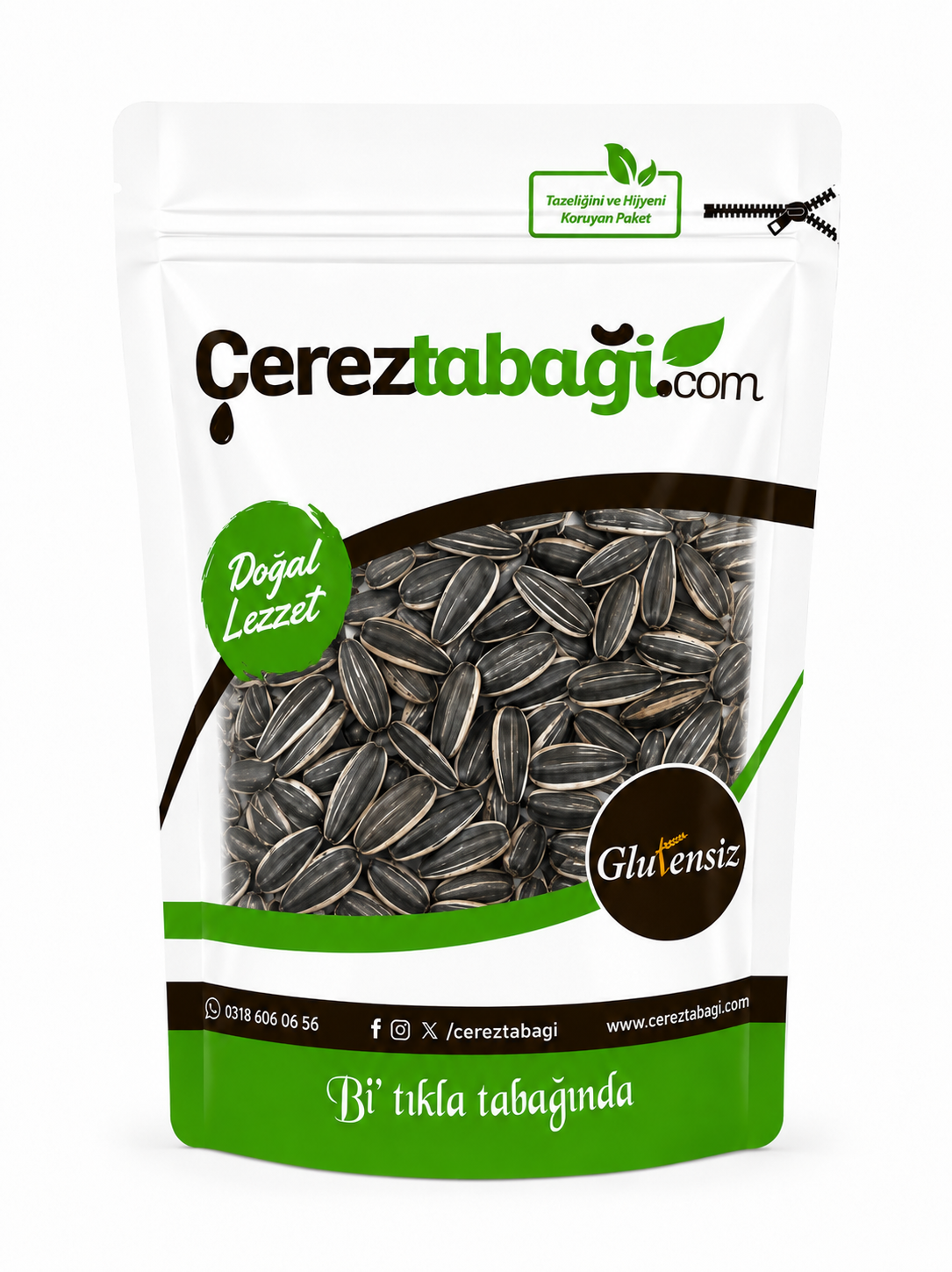 Glutensiz Kavrulmamış Siyah Çekirdek - 250 Gr