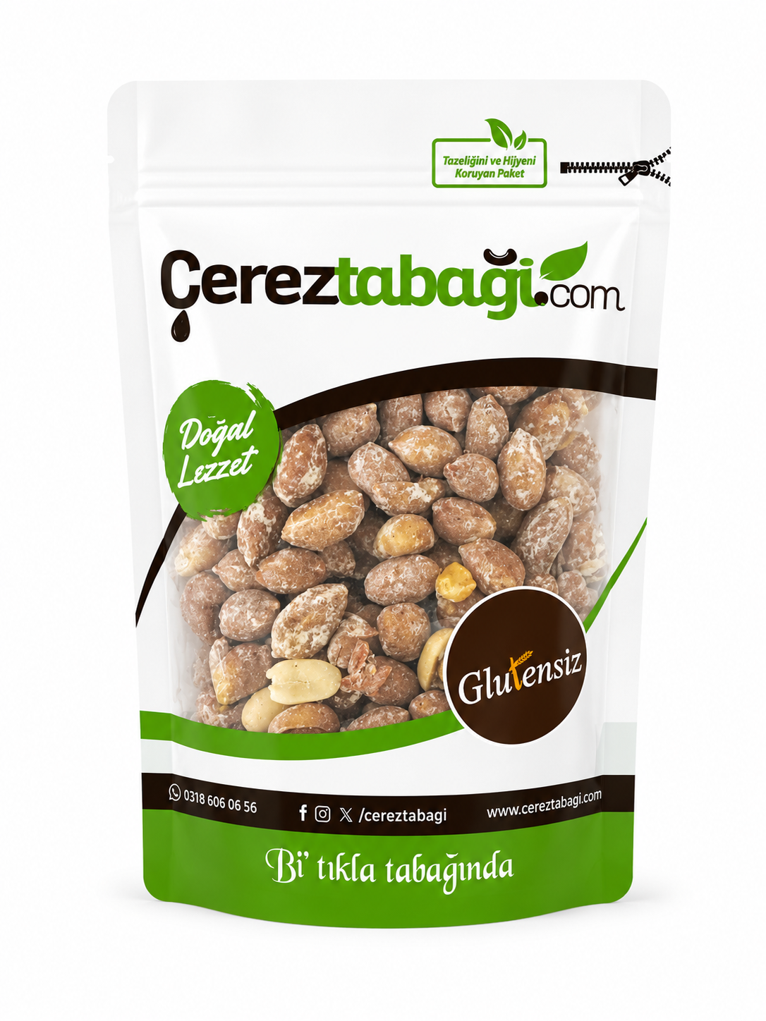 Glutensiz Tuzlu Kavrulmuş Fıstık - 250 Gr