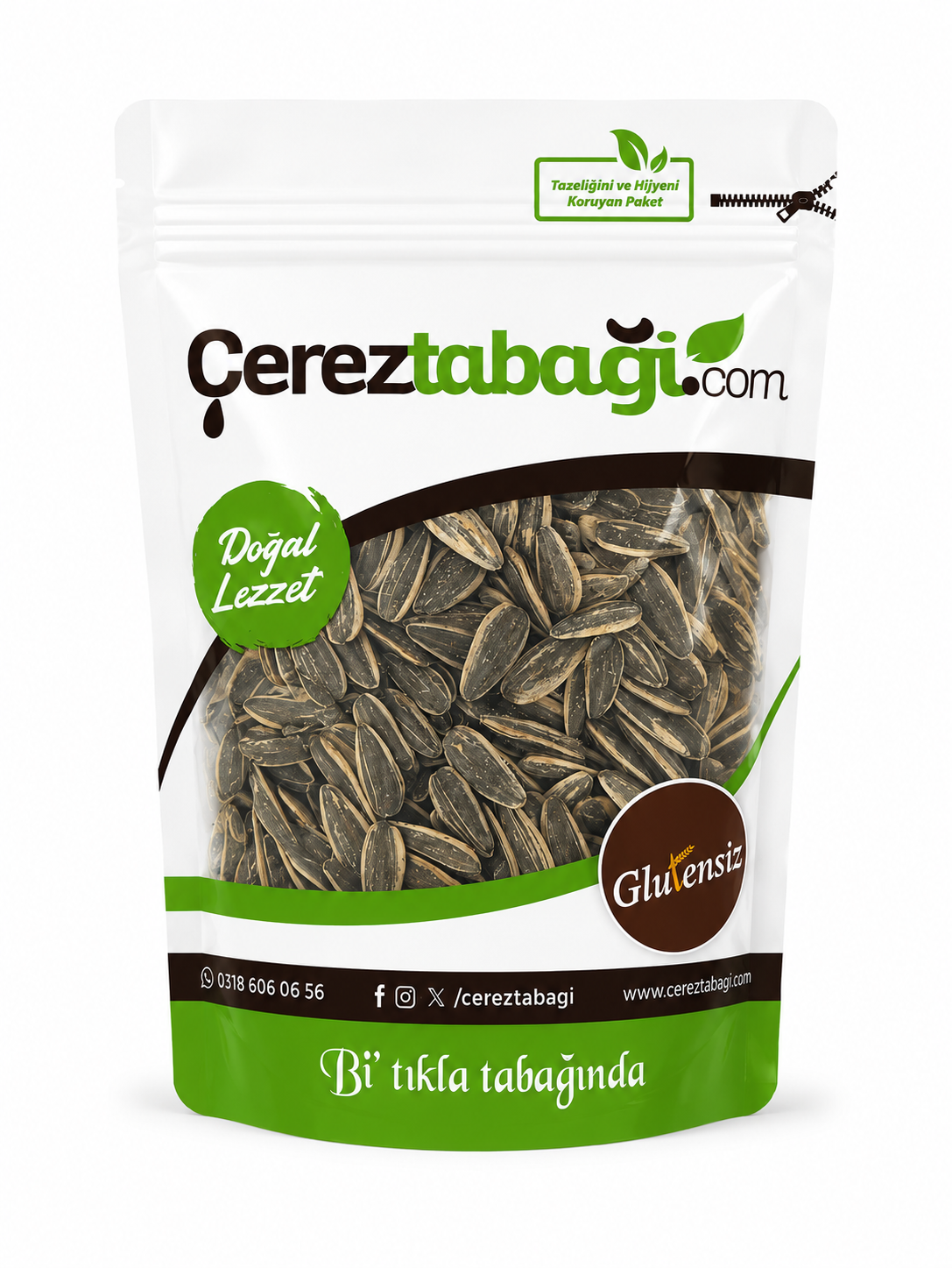 Glutensiz Tuzlu Kavrulmuş Siyah Çekirdek - 250 Gr