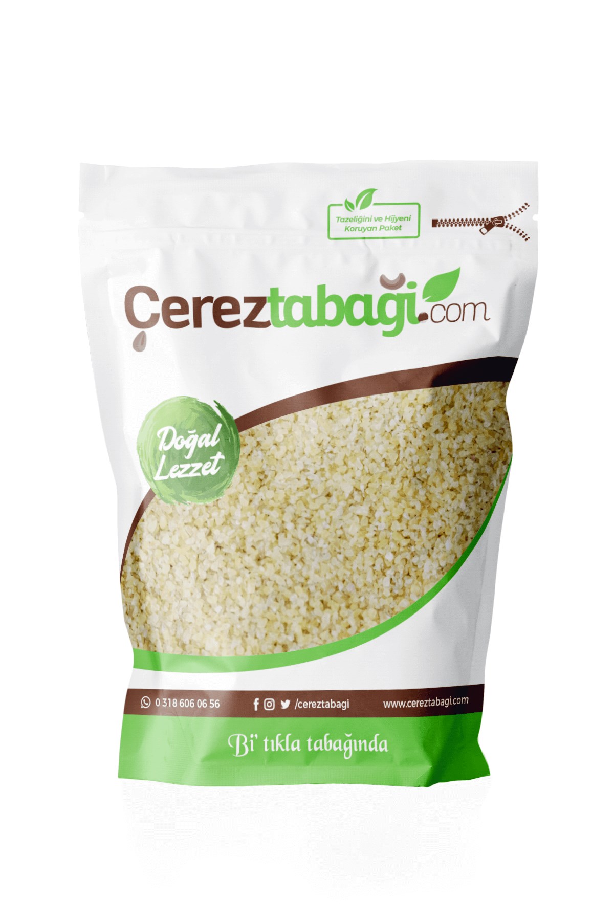 İnce Esmer Çiğ Köftelik Bulgur - 1 Kg