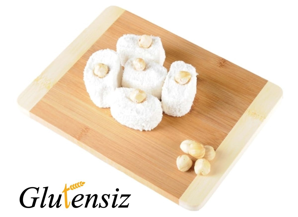 Glutensiz Fındıklı Beyaz Lokum