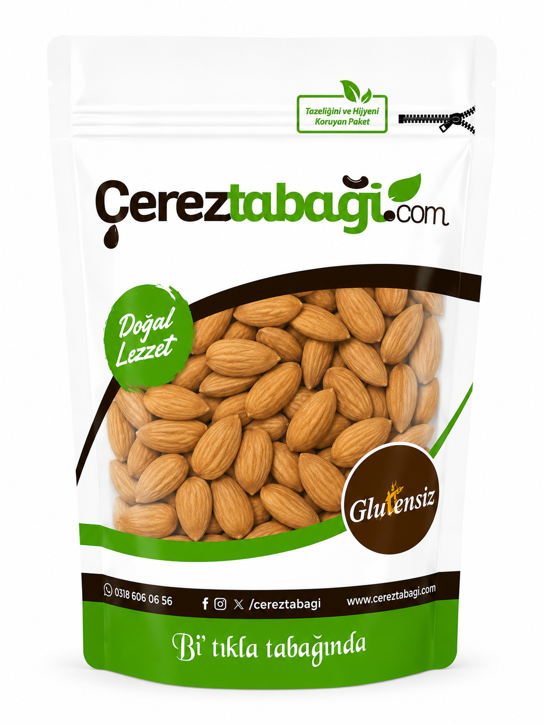 Glutensiz Kavrulmamış Badem