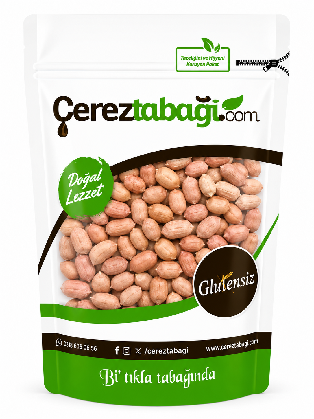 Glutensiz Kavrulmamış Fıstık