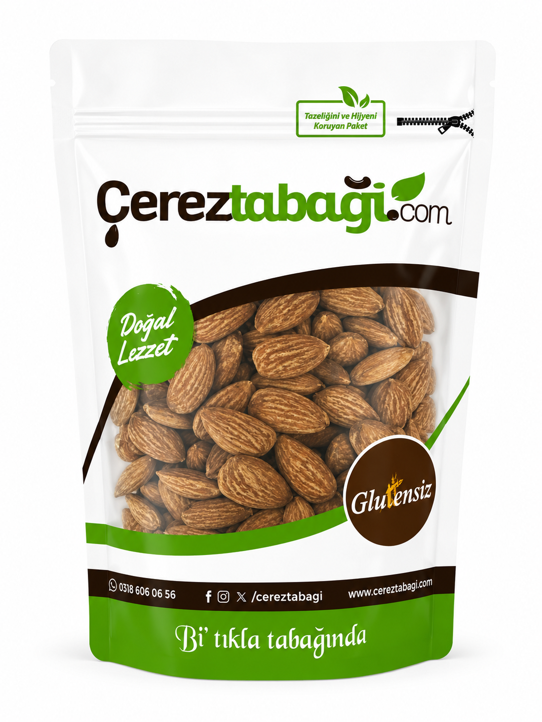 Glutensiz Kavrulmuş Badem - 250 Gr