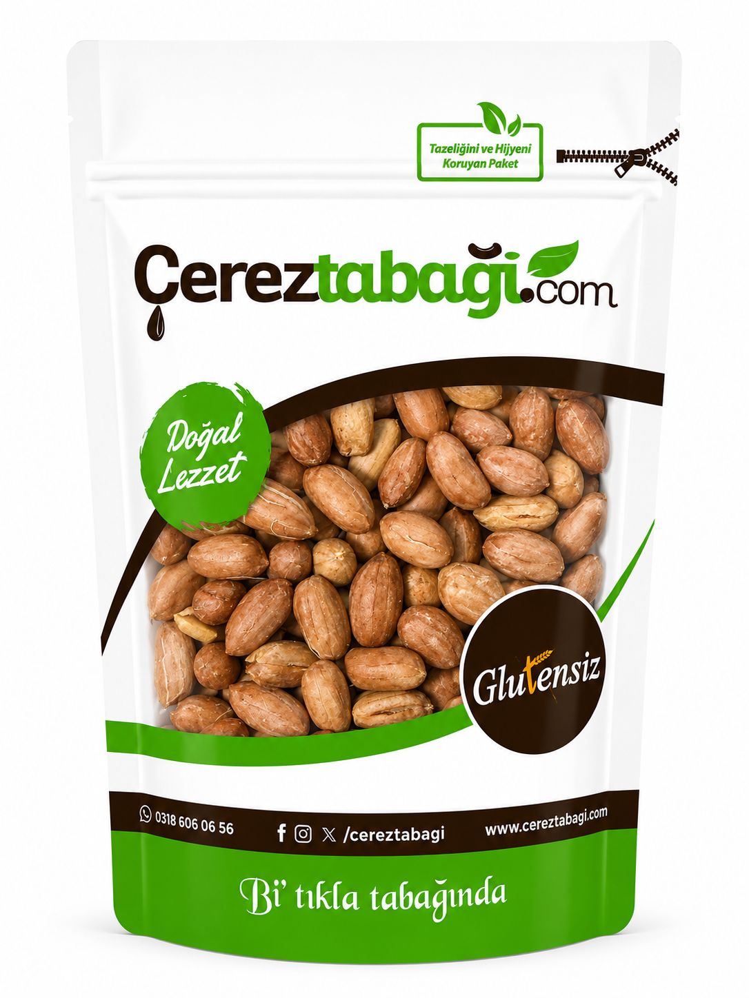 Glutensiz Tuzsuz Kavrulmuş Fıstık