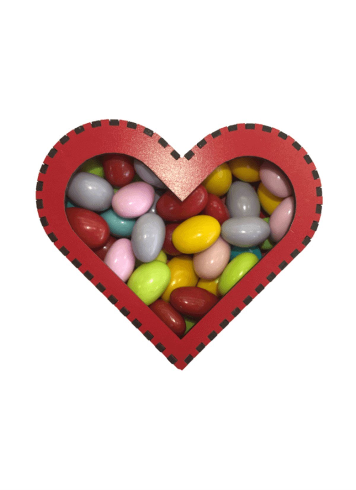 Renkli Badem Kalpli Kutu