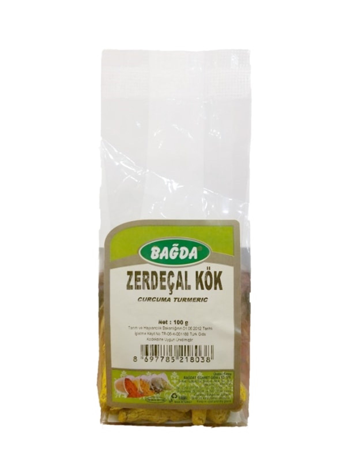 Zerdeçal Kök - 100 Gr