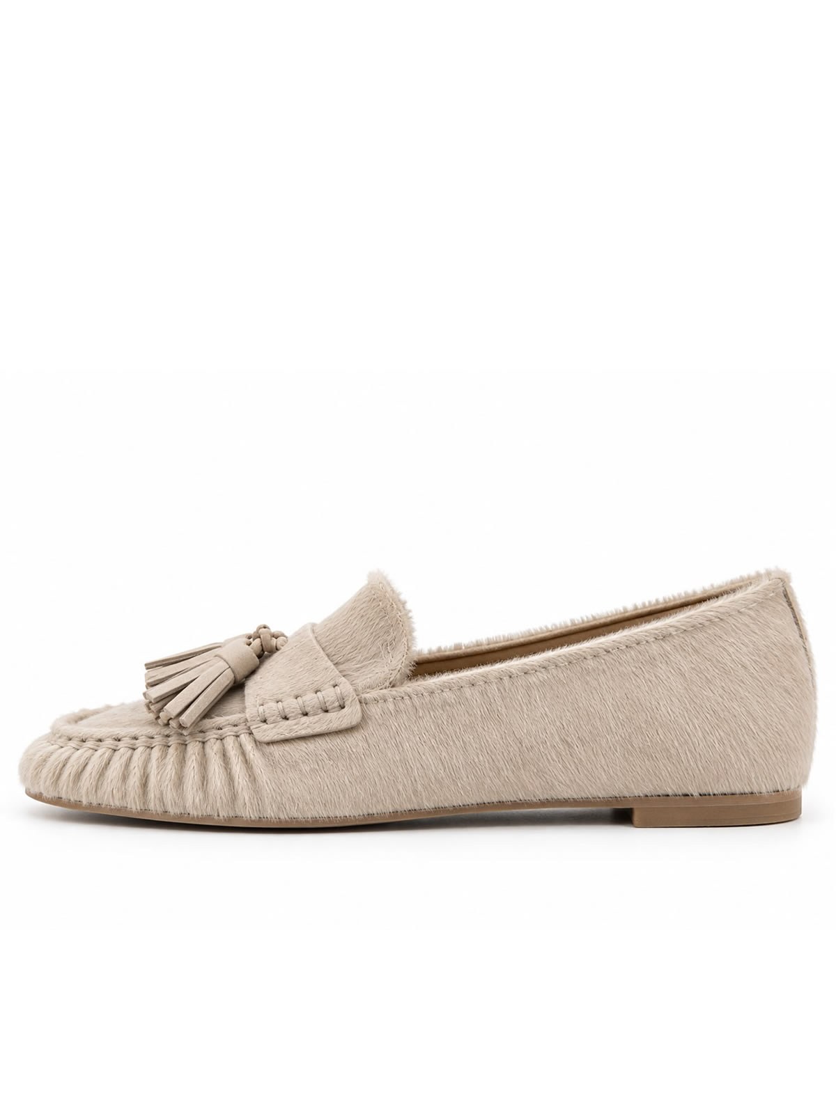 BEIGE TASSEL LOAFER