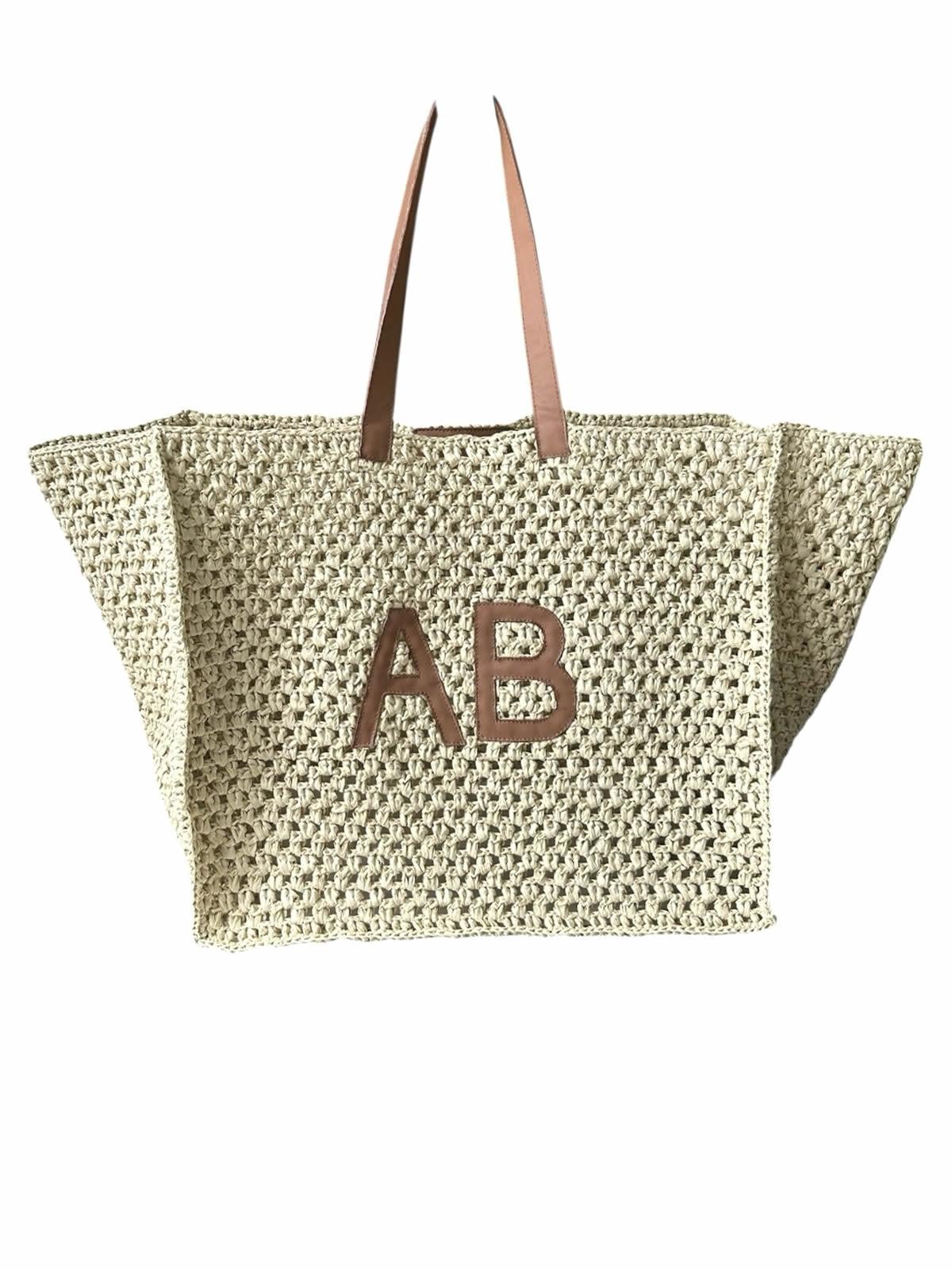 CAPE TOWN TOTE BAG BEIGE & BROWN