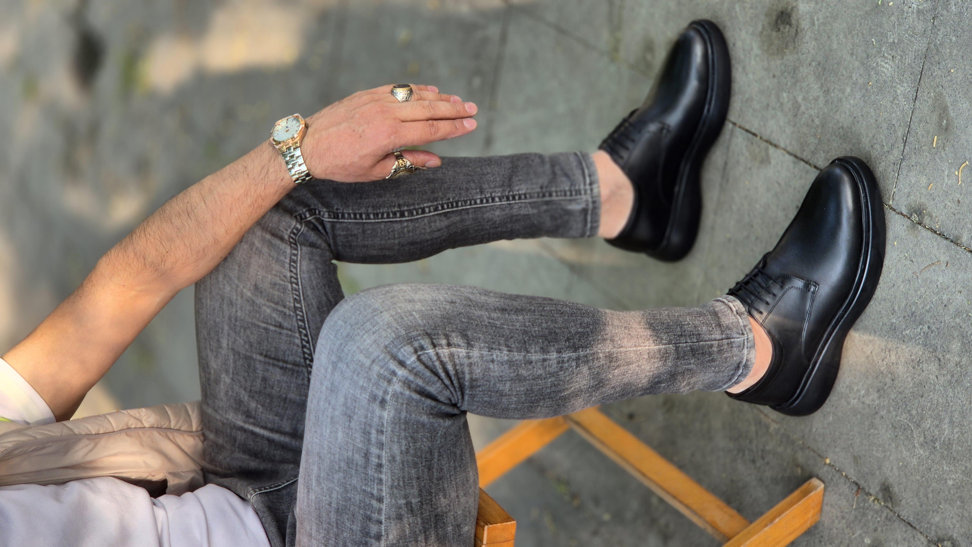 Hnt 00332 Extra Poli İçi Dışı Hakiki Deri Klasik   Erkek Ayakkabısı