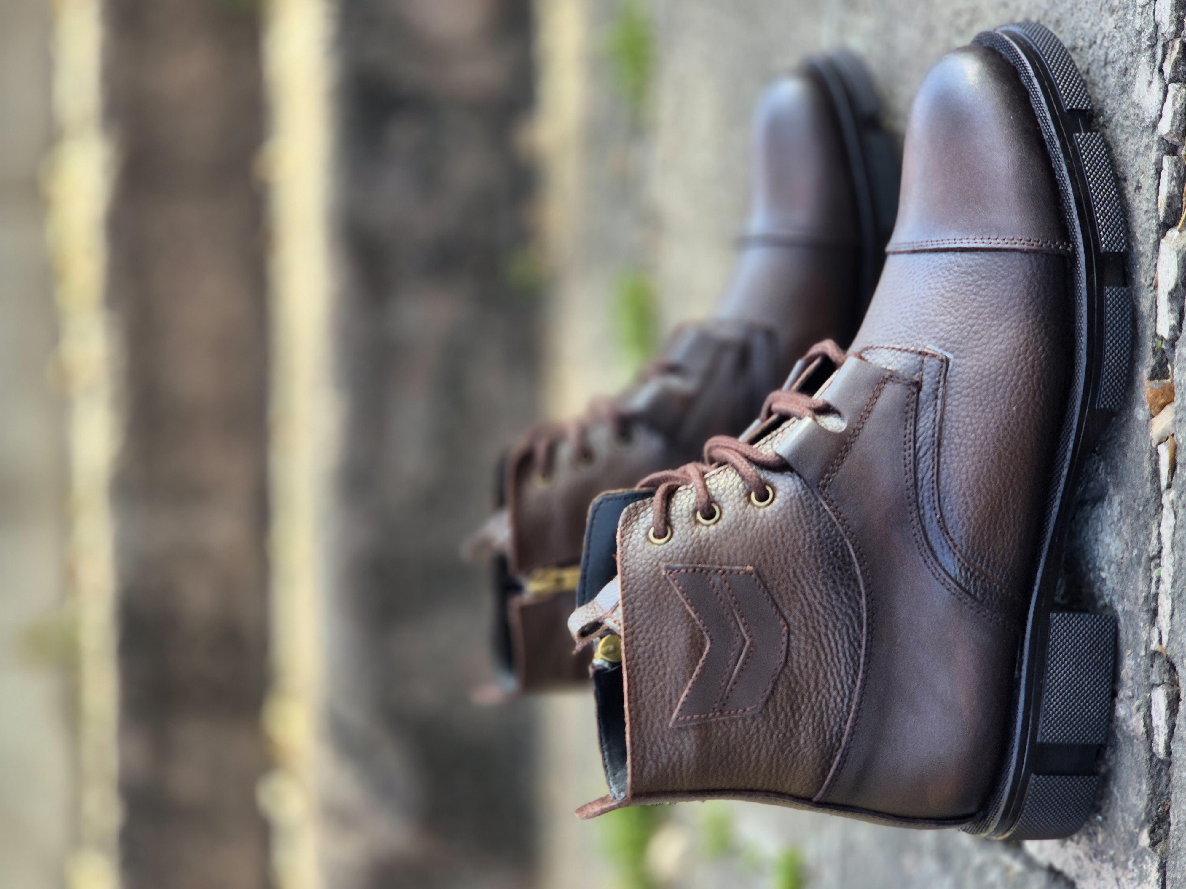 Mrd 555 Hakiki Deri Kışlık Kahverengi Erkek Postal