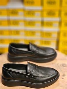 Hatay 006200  Extra Poli  Taban Loafer Siyah İçi Dışı Hakiki Deri Klasik   Erkek Ayakkabısı