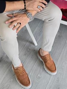 Hnt 0033 Casual  Taba Süet Deri  Erkek Ayakkabısı