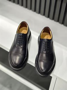 Hnt 0034 Oxford Lacivert Deri  Erkek Ayakkabısı