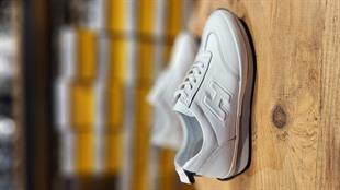 Hnt 005008 İçi Dışı Duble Hakiki Deri Beyaz H H Model  Atom Erkek Spor Ayakkabısı