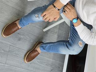 Hnt 0058 LR  Laofer Taba Deri  Erkek Ayakkabısı